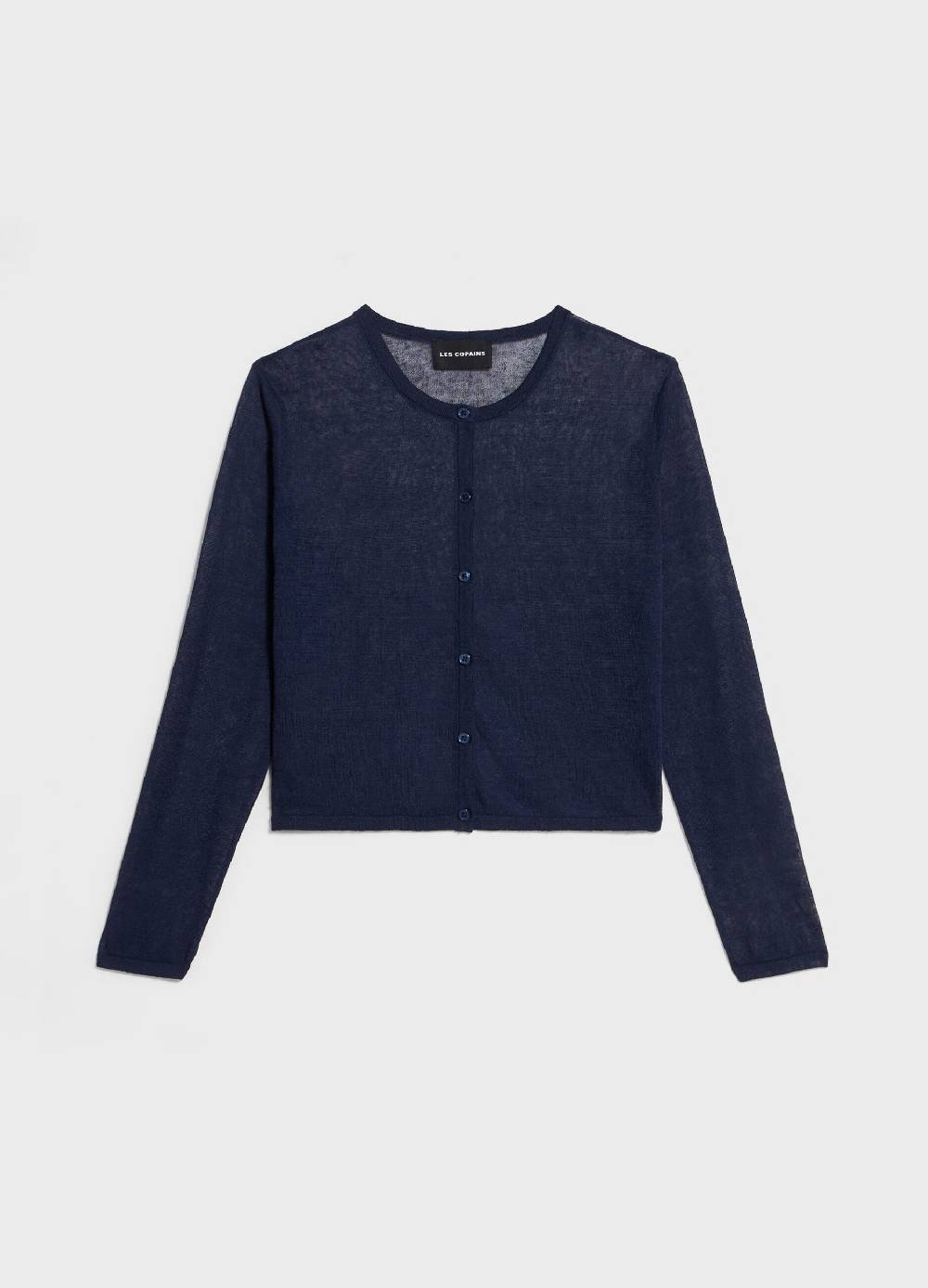 LES COPAINSCardigan tricot in misto lino Smaltimento dello stoccaggio