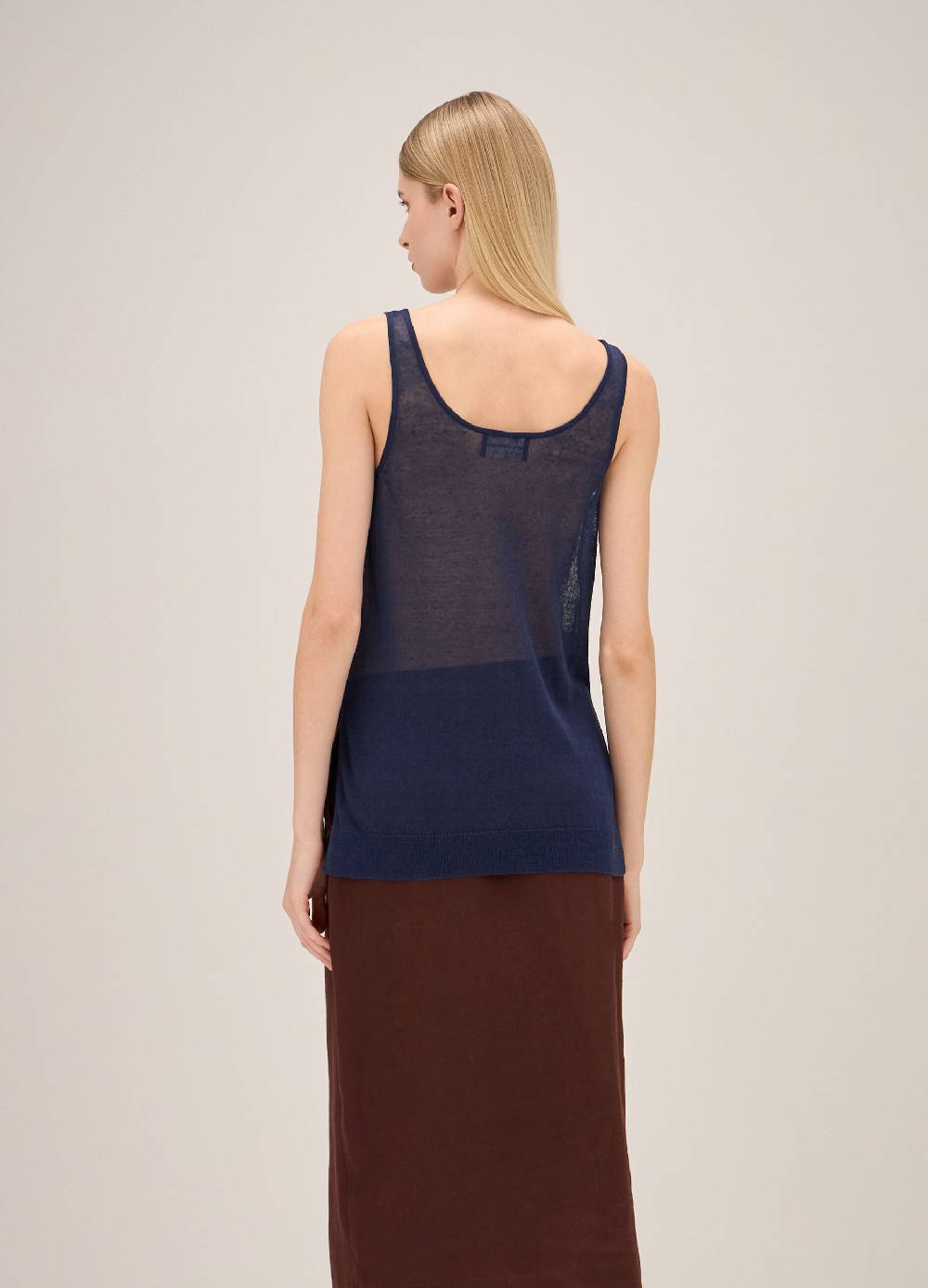 LES COPAINSTank top misto lino Online Outlet
