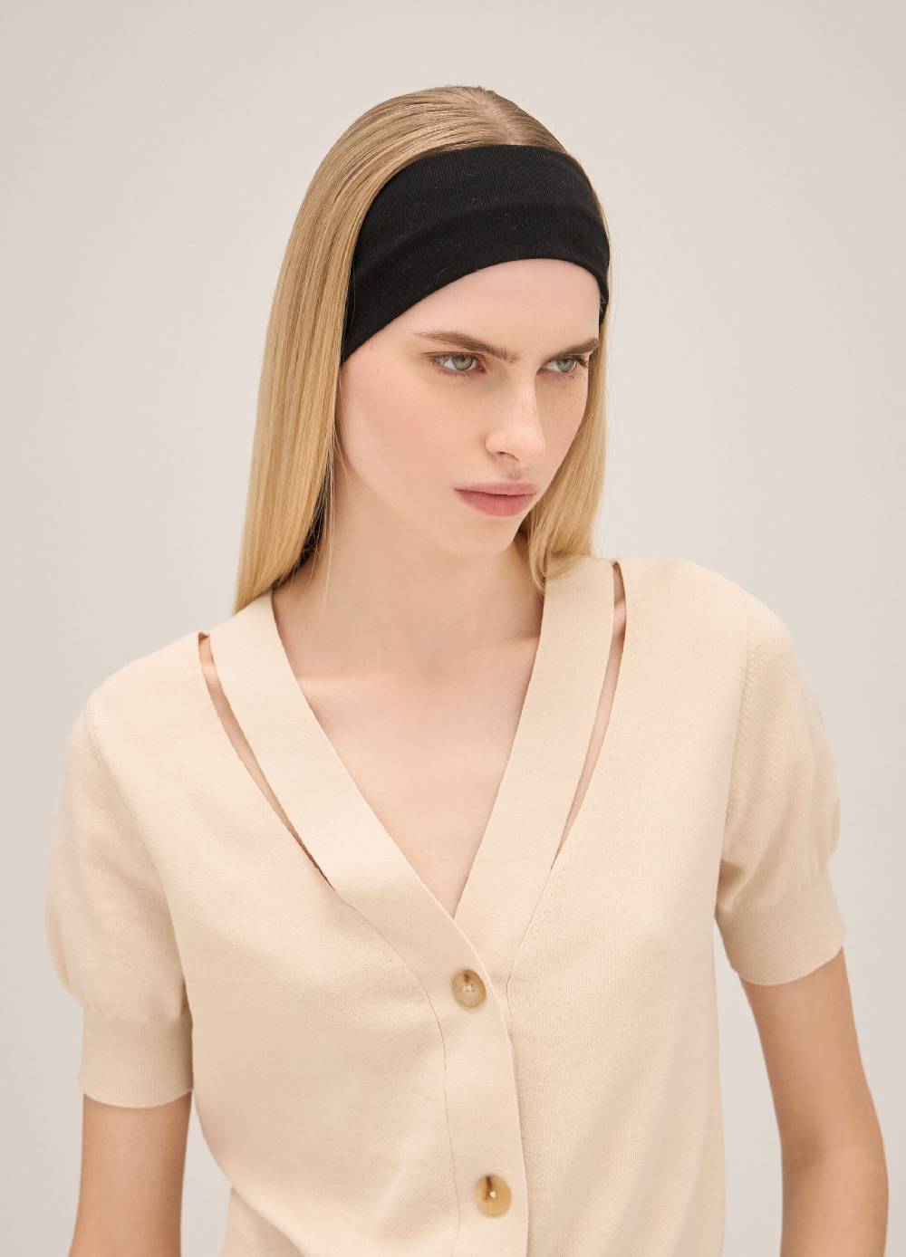 LES COPAINSCardigan tricot con scollo a V Enormi risparmi