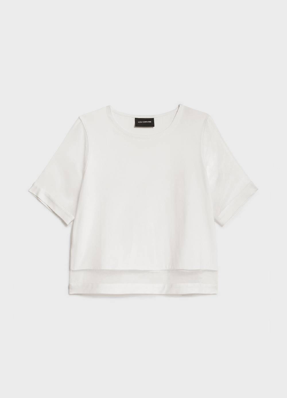 LES COPAINST-shirt in cotone con inserti ACQUISTA ORA
