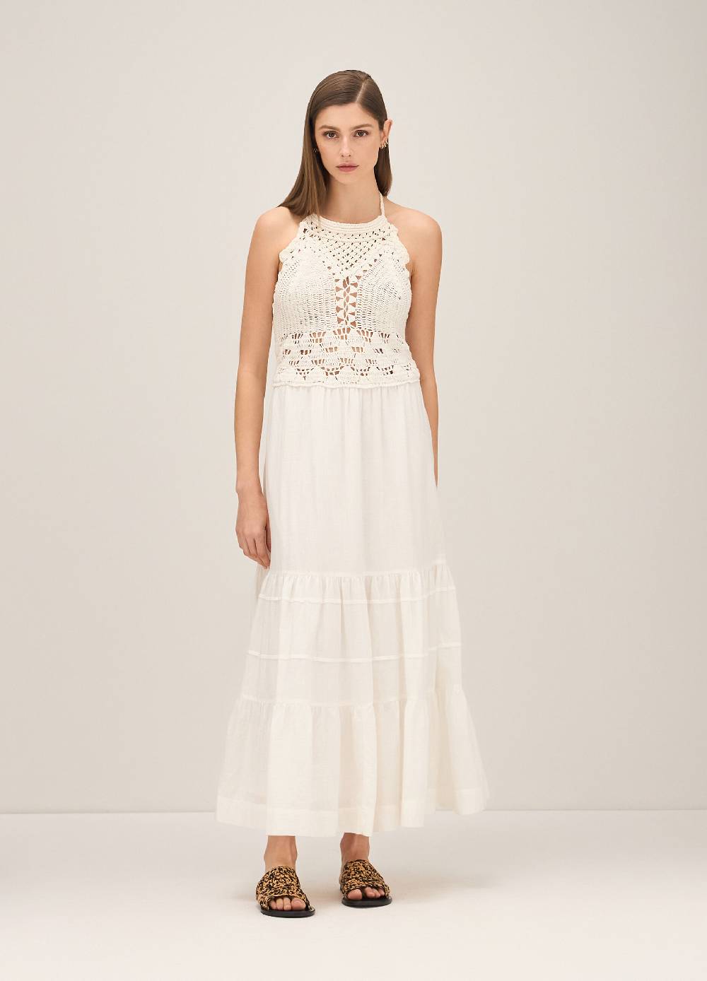 LES COPAINSMaxi abito con macramé Ultimo giorno