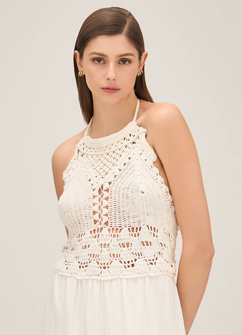 LES COPAINSMaxi abito con macramé Ultimo giorno