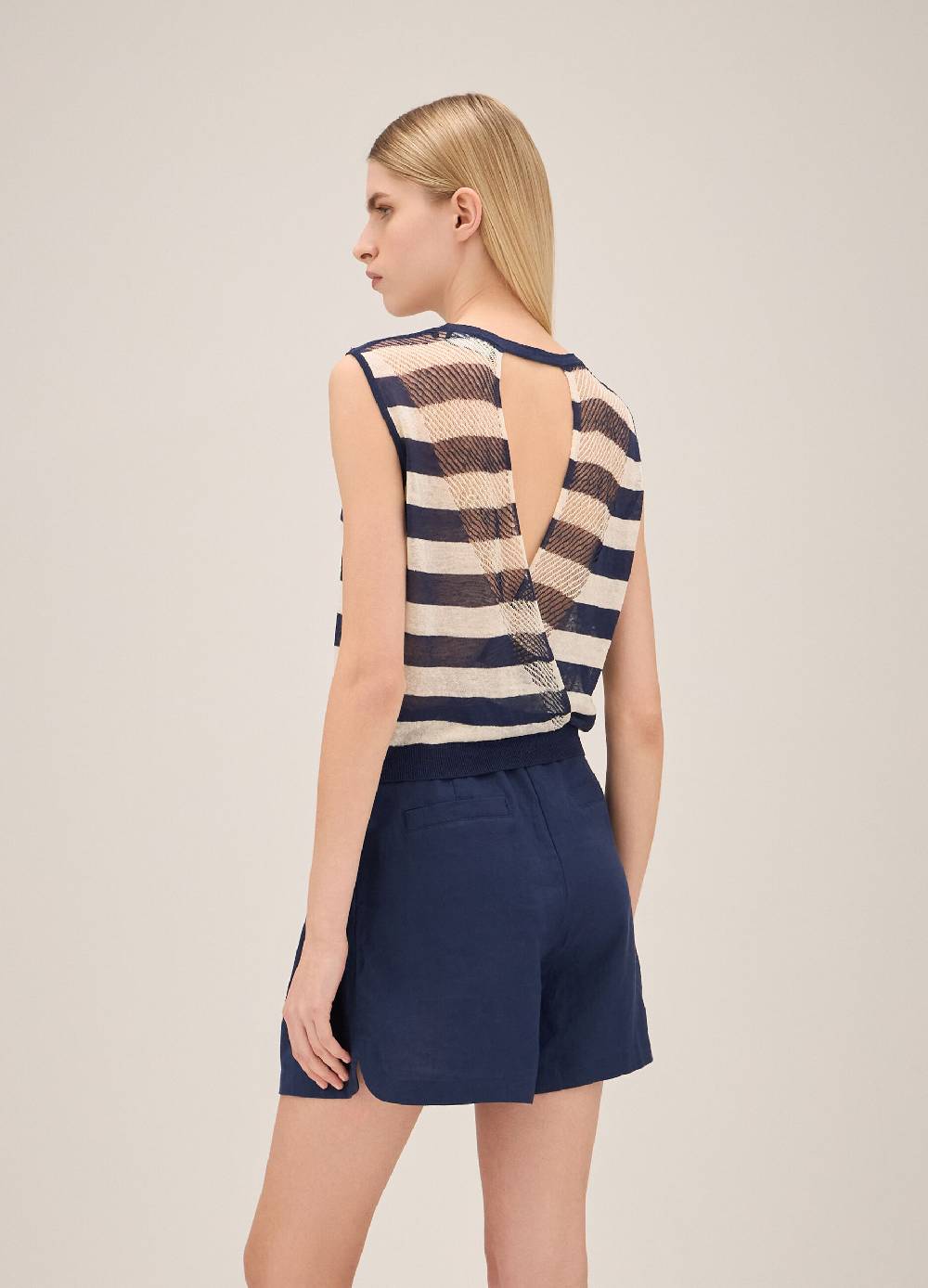 LES COPAINSCanotta tricot in misto lino Fino al 55% di sconto
