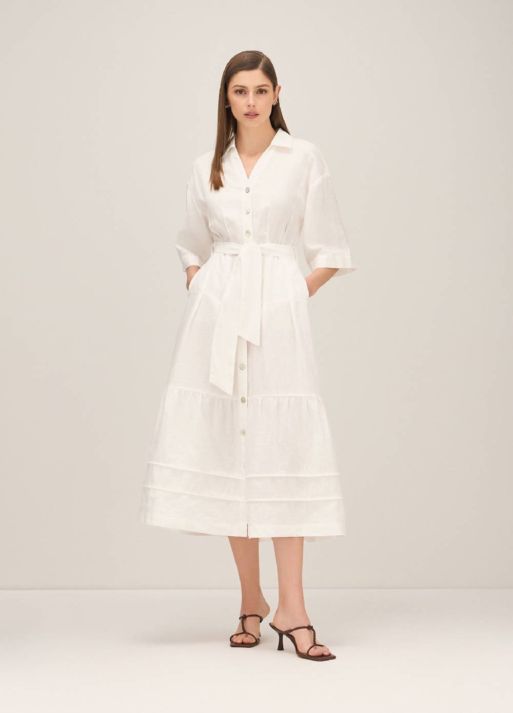 LES COPAINSAbito a camicia con balze 50% di sconto con spedizione gratuita