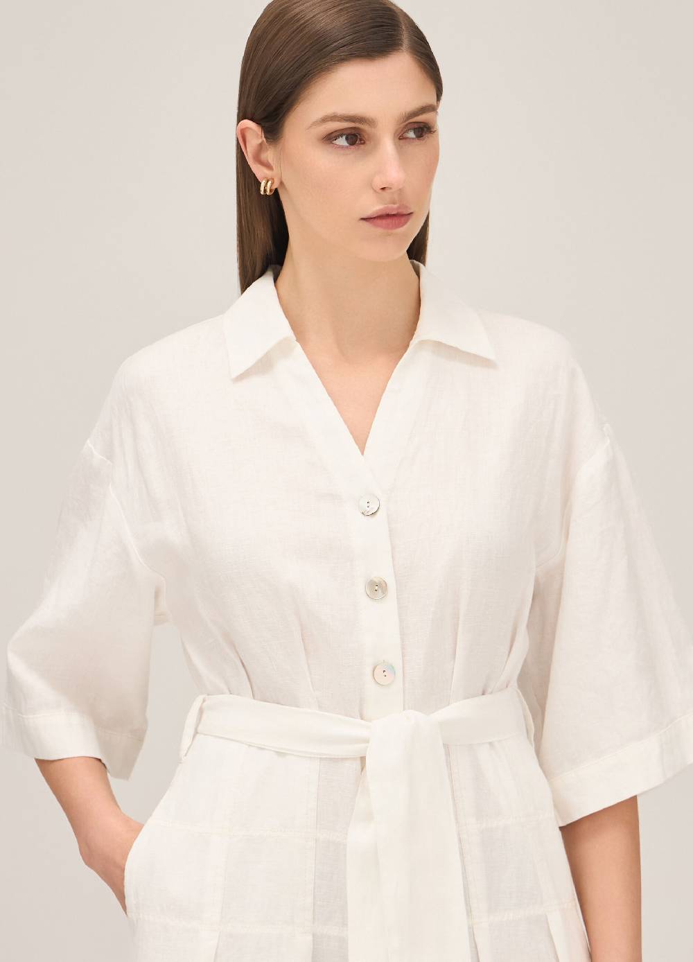 LES COPAINSAbito a camicia con balze 50% di sconto con spedizione gratuita