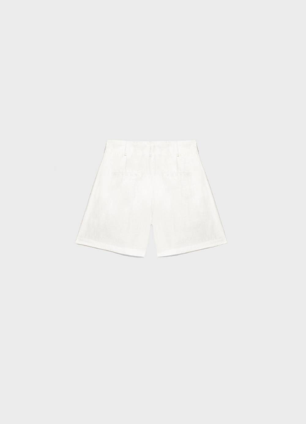 LES COPAINSPantaloni shorts in lino Black Friday Prezzi