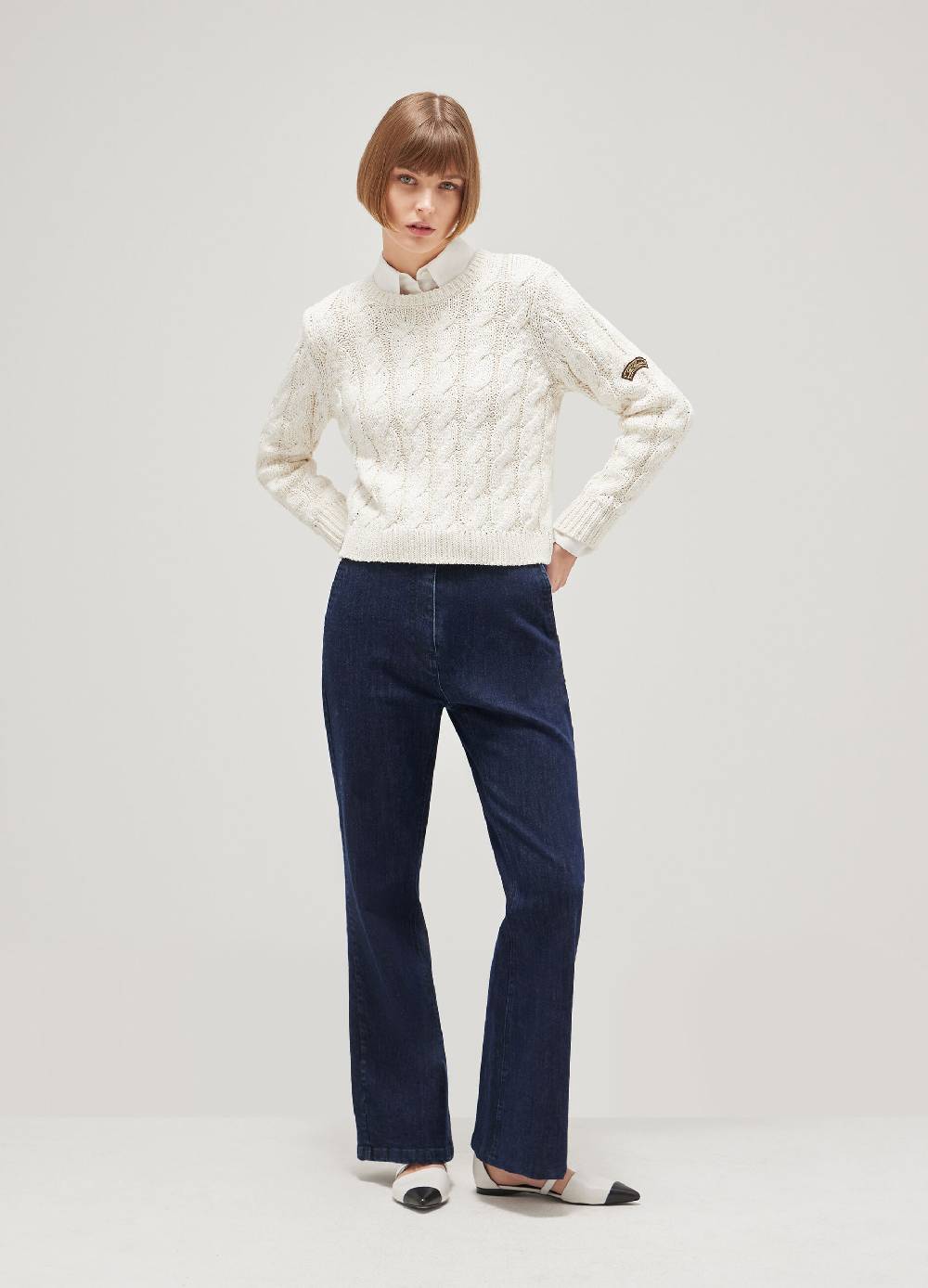 LES COPAINSMaglione tricot a trecce Novità