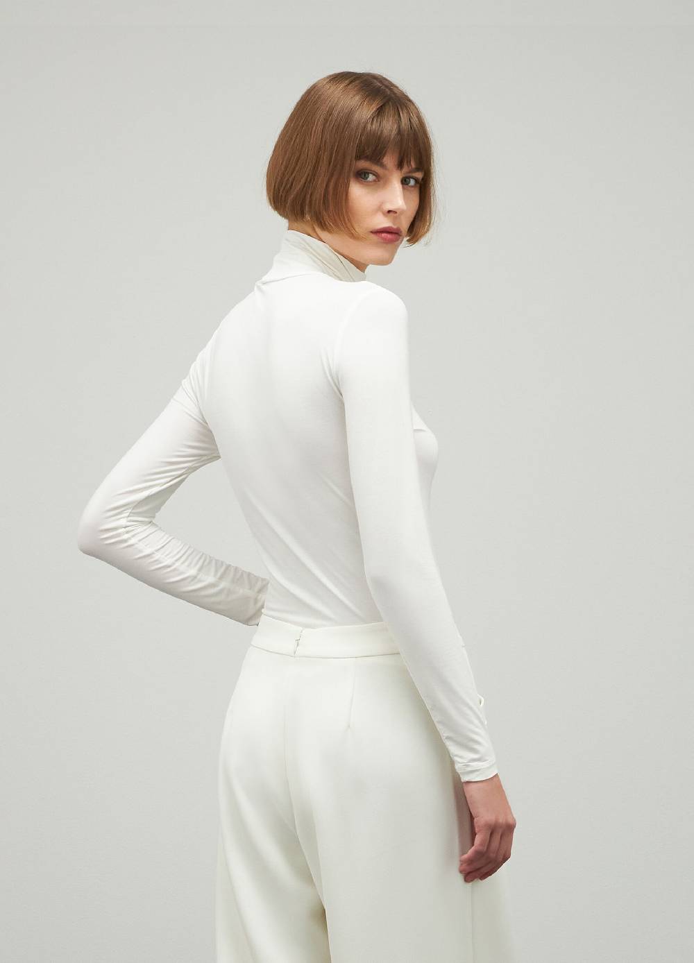 LES COPAINSDolcevita a manica lunga in tessuto stretch Sconto