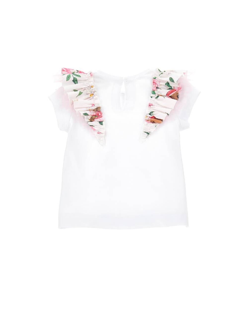 Monnalisa T-shirt cotone organico rouches Promozione Limitata