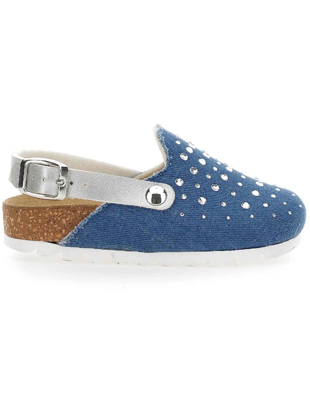 Monnalisa Sabot jeans con strass