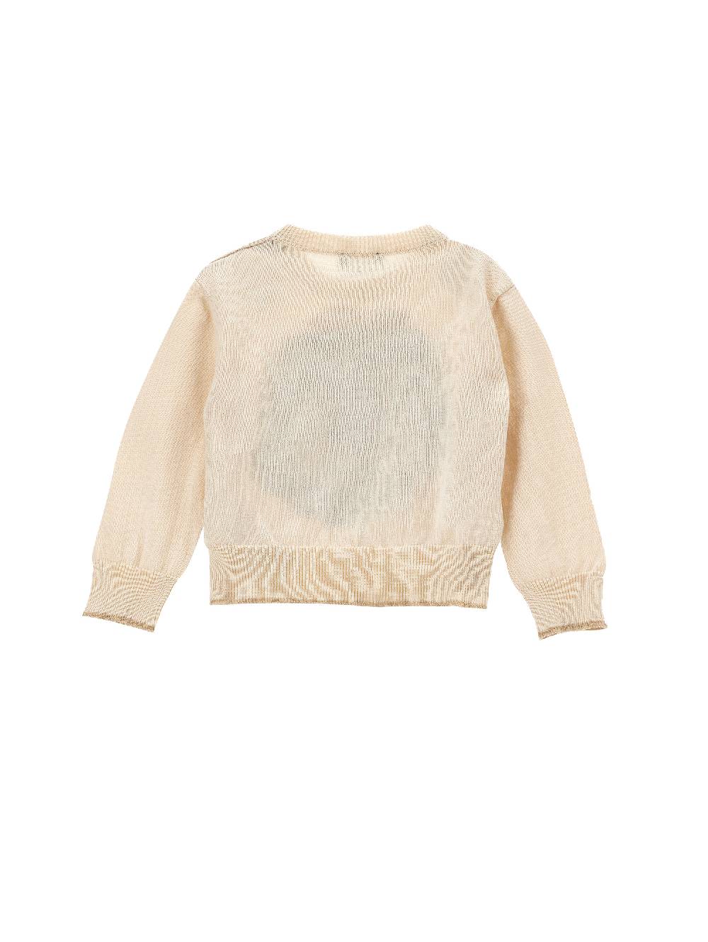 Monnalisa Pull cotone intarsio leone In Saldo