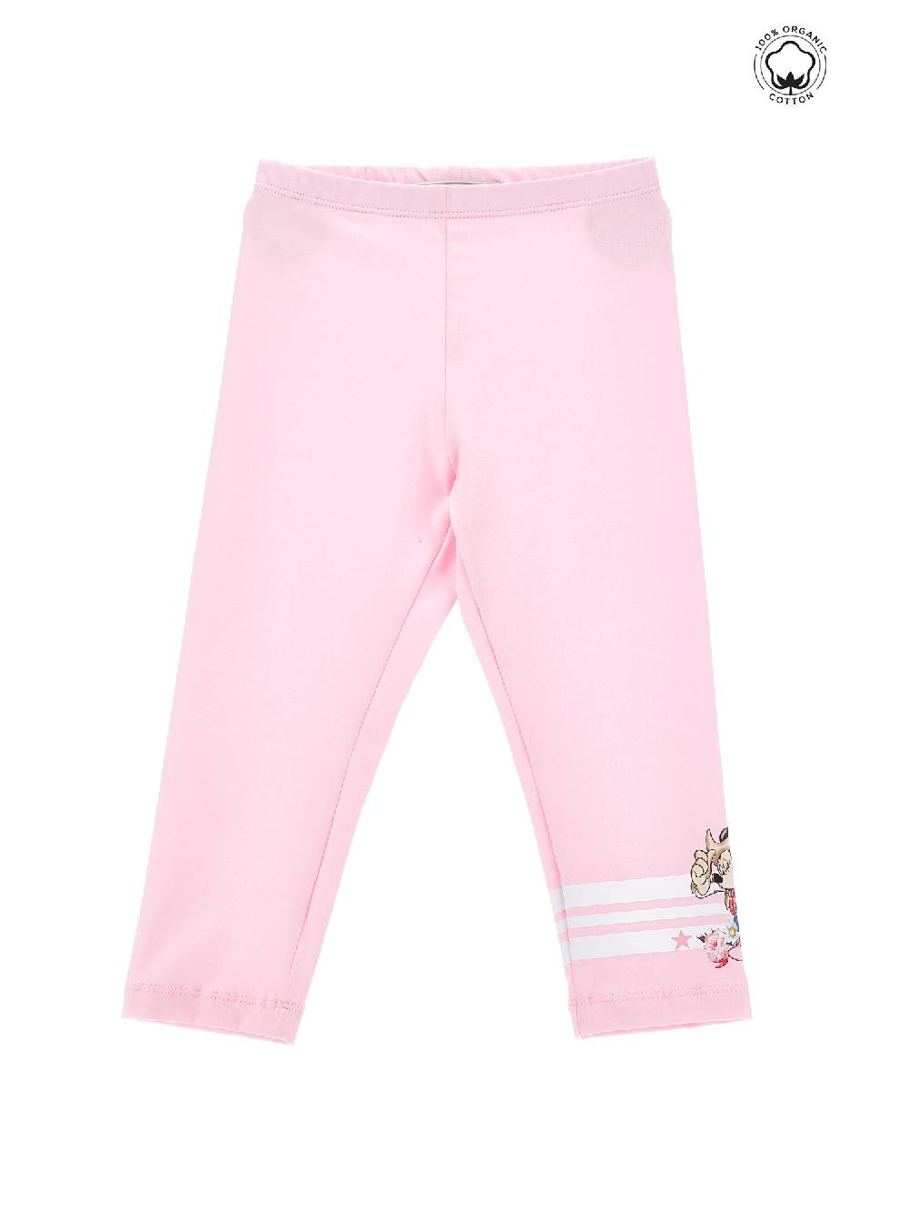 Monnalisa Leggings cotone organico jersey Minnie Presa