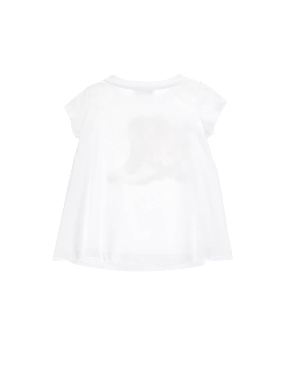 Monnalisa Maxi t-shirt cotone organico stampa texani Outlet