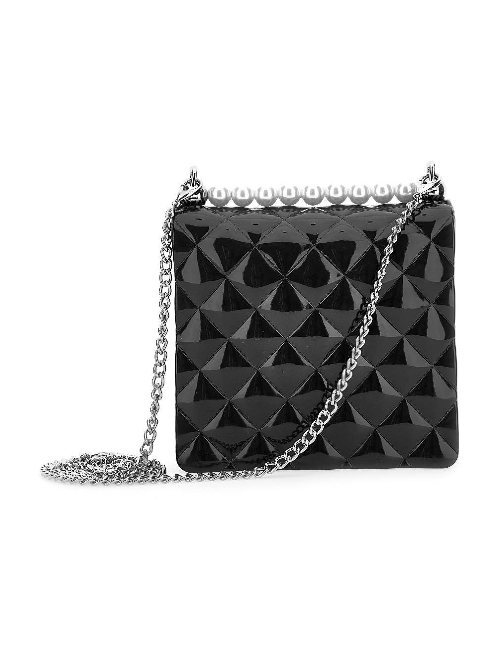 Monnalisa Borsa PVC con perle Moda