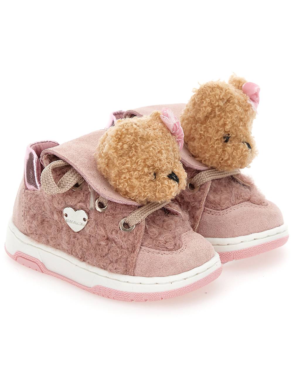 Monnalisa Scarpe tennis peluche con orsetto In Saldo