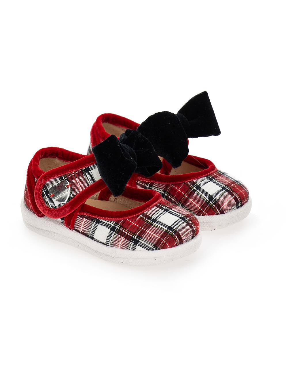 Monnalisa Ballerine tessuto tartan In Linea