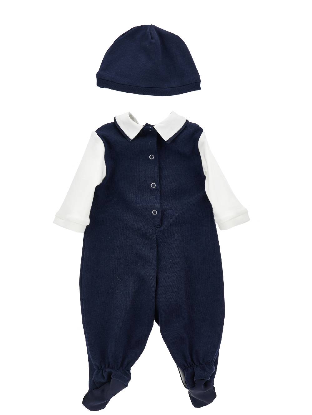 Monnalisa Completo tutina elegante con cuffietta e papillon Nuova