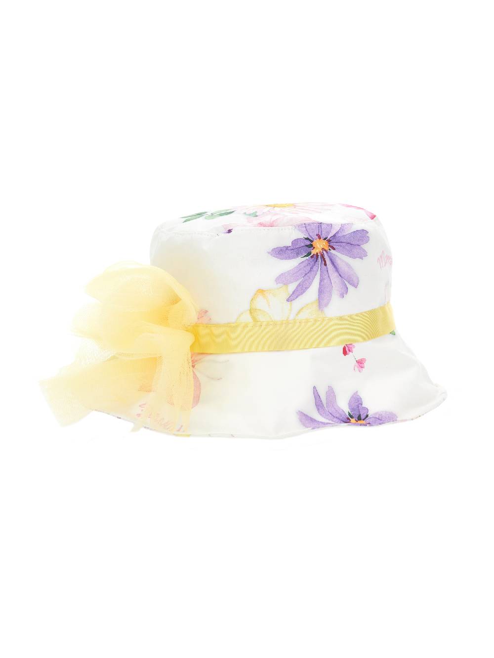 Monnalisa Cappello popeline stampa floreale In Saldo