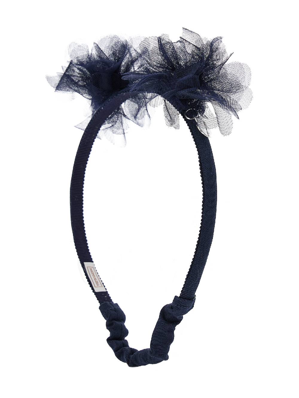 Monnalisa Cerchietto per capelli in tulle pom pon Spedizione Gratuita