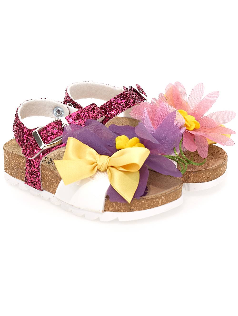 Monnalisa Sandali glitter con fiori Affare Del Giorno