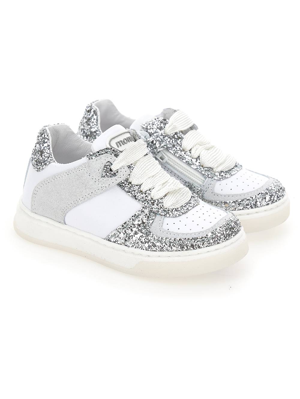 Monnalisa Sneakers in crosta e glitter Economico