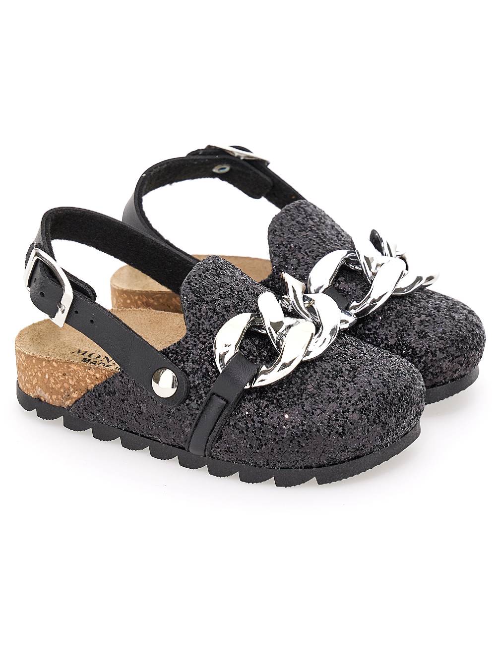 Monnalisa Sandali glitter con catena Online