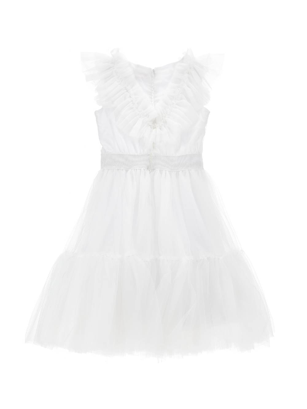 Monnalisa Abito tulle mano seta con strass Shopping Online