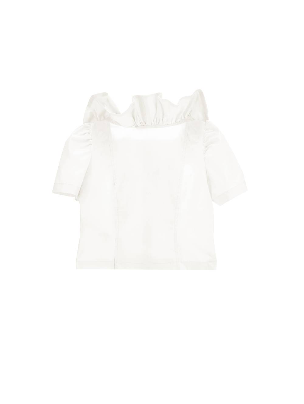 Monnalisa Camicia popeline con volants Novità