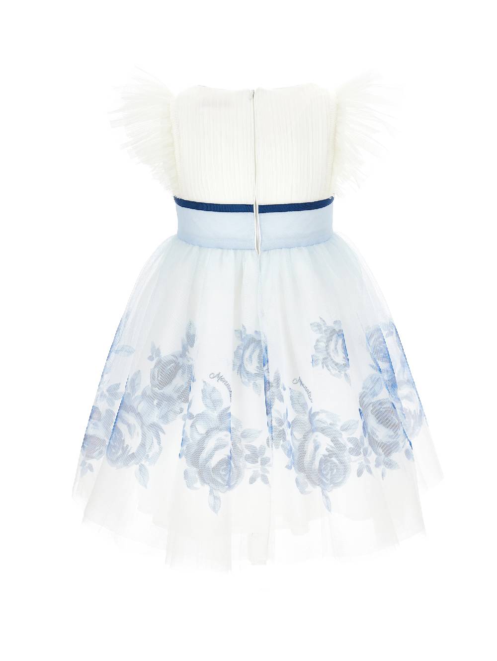 Monnalisa Abito tulle con rose degradé Saldi