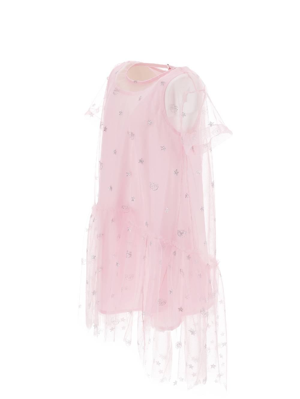 Monnalisa Abito in tulle Logomania all over Promozione