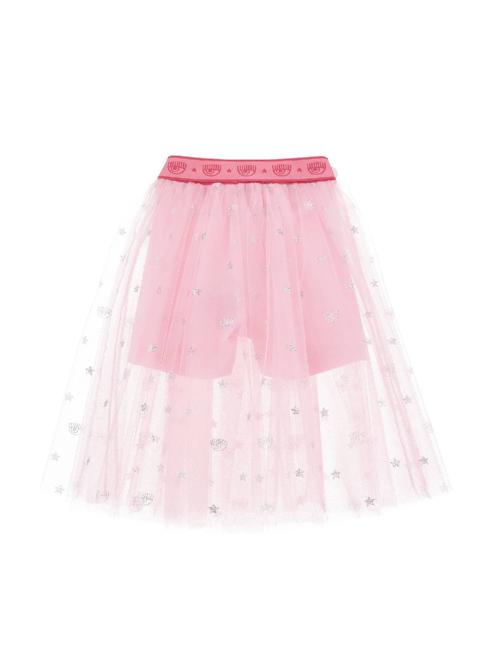 Monnalisa Gonna in tulle Logomania all over Pezzi Unici