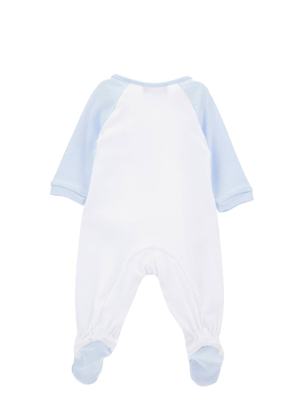 Monnalisa Tutina cotone bicolore con coniglietto Offerta