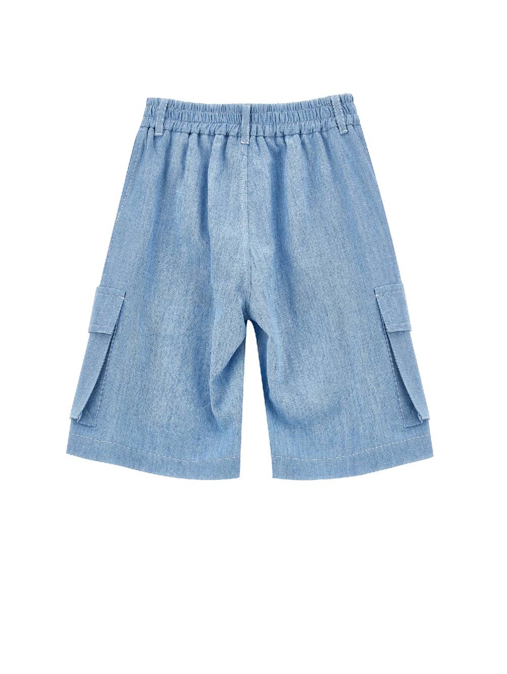 Monnalisa Bermuda chambray cargo Prezzo di fabbrica