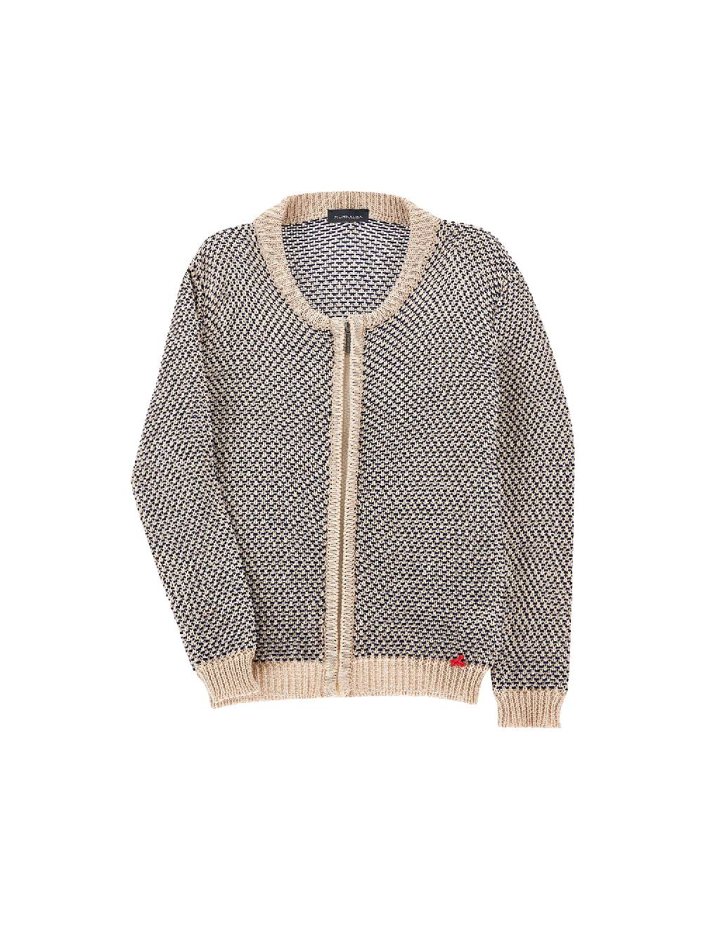 Monnalisa Cardigan cotone con zip Prezzo Ridotto