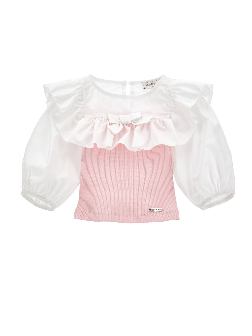 Monnalisa Top cotone con viscosa Latest fashion