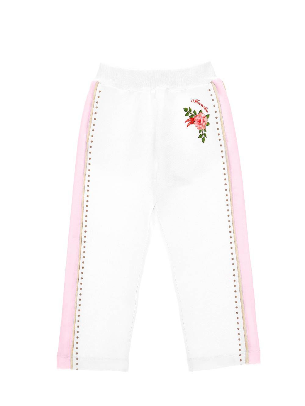 Monnalisa Jogger felpa con borchiette Online Outlet