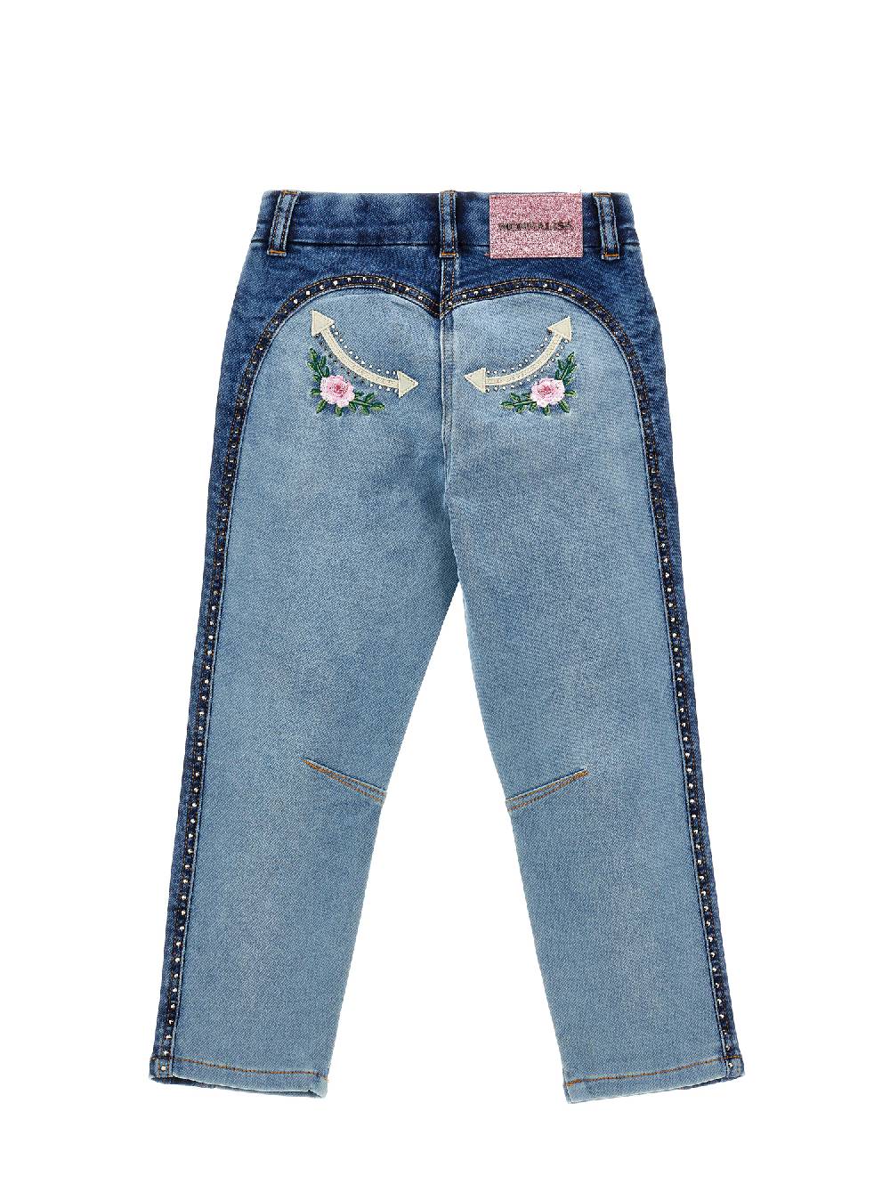 Monnalisa Jeans felpa ricamati Bestseller