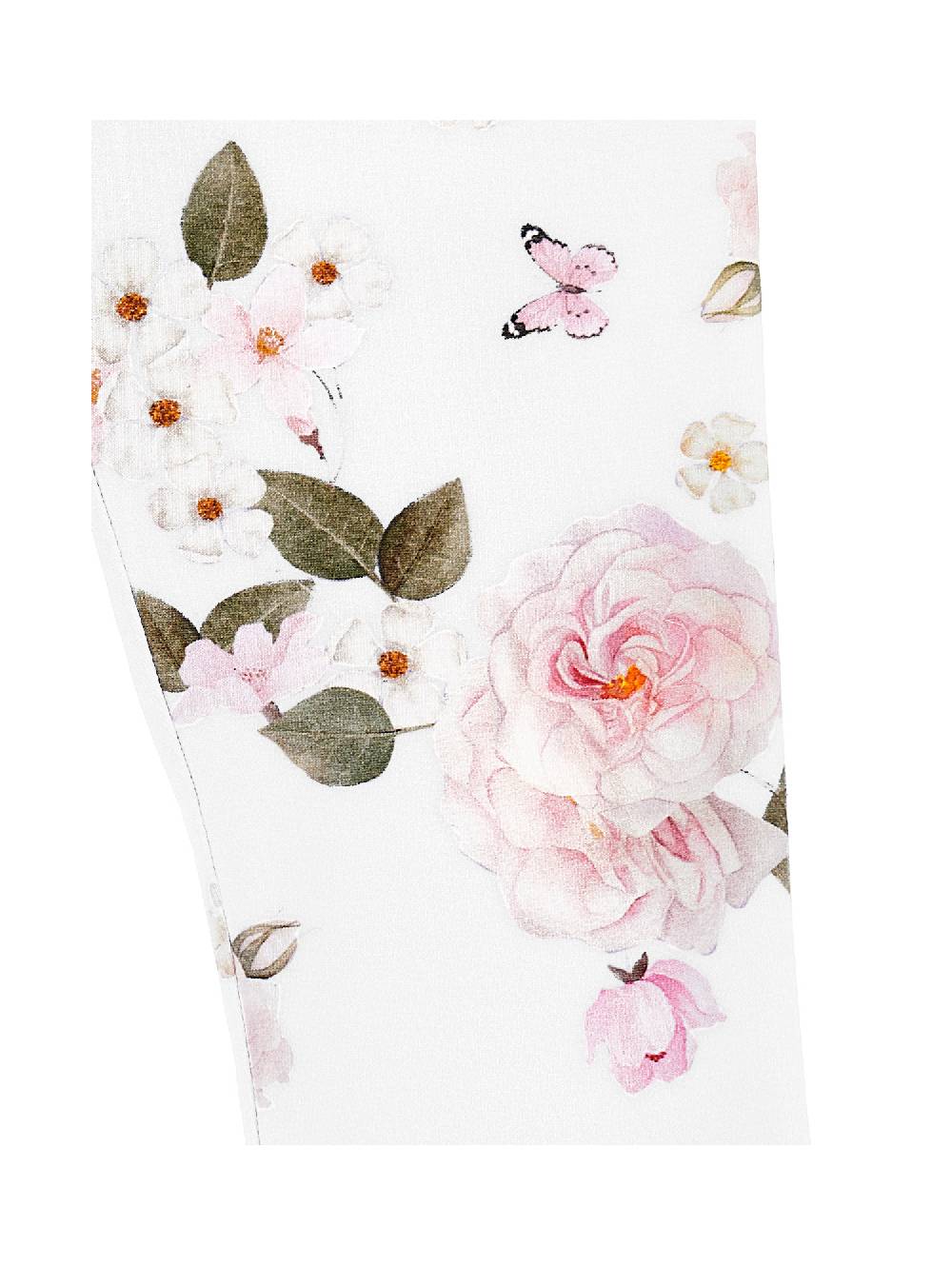 Monnalisa Leggings jersey stampa bouquet Ultimi tre giorni