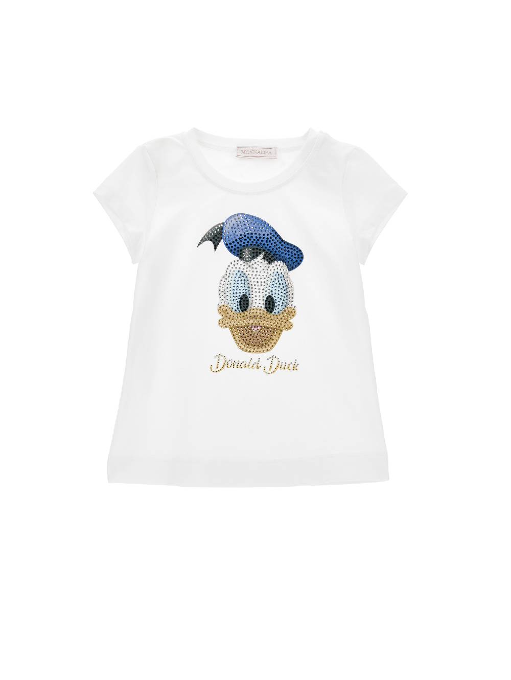 Monnalisa T-shirt Donald Duck strass Black Friday Prezzi