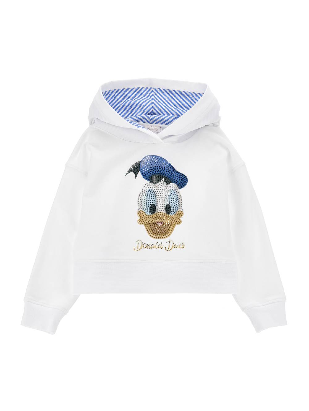 Monnalisa Felpa hoodie Donald Duck Consegna Veloce