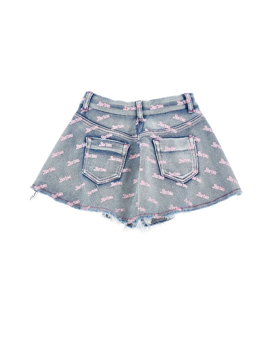 Monnalisa Shorts denim Barbie Vendita Economica