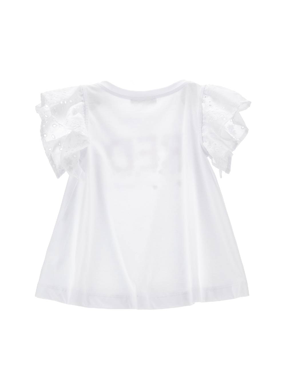 Monnalisa T-shirt cotone organico sangallo Enormi risparmi