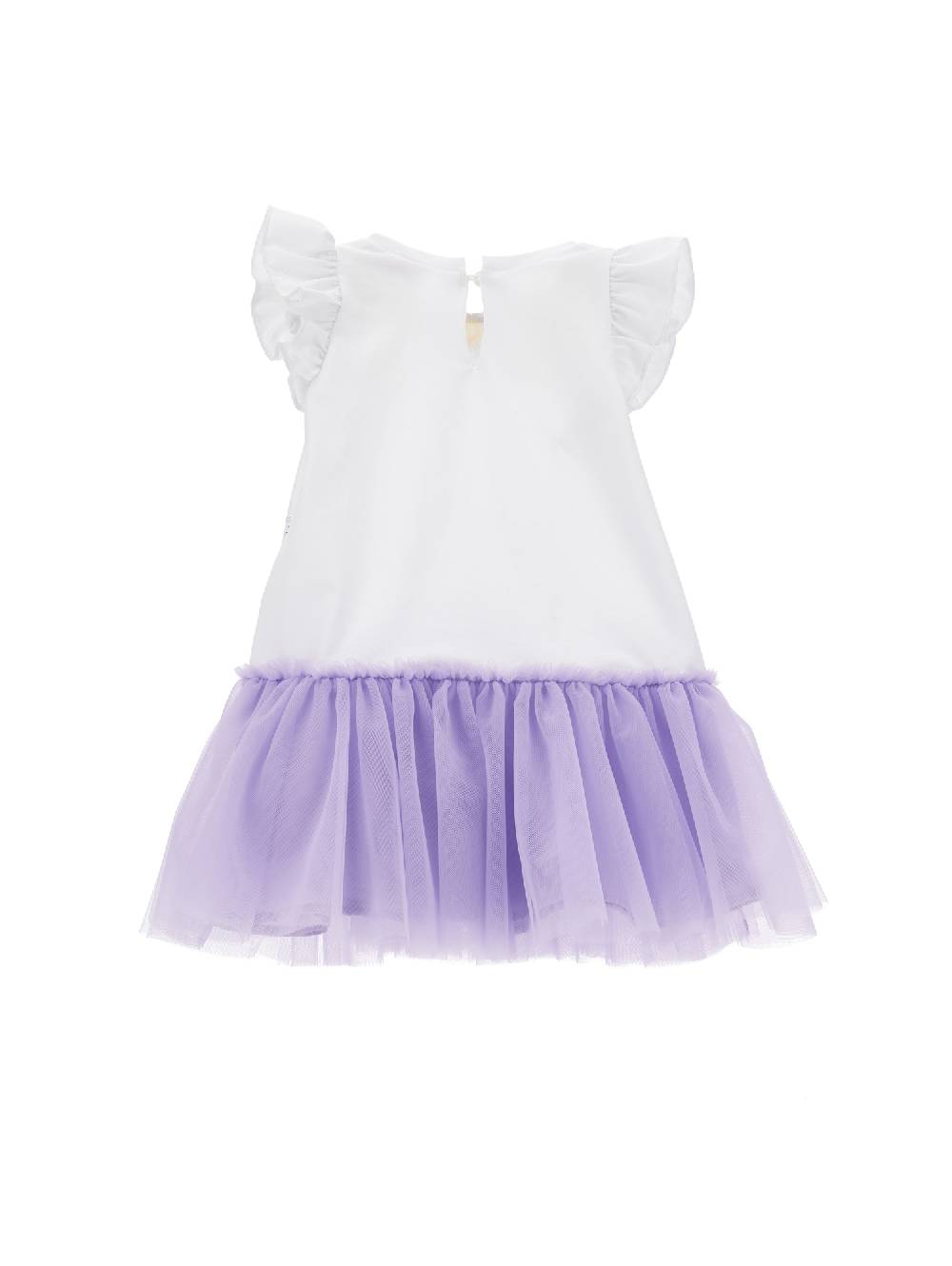 Monnalisa Abito jersey con balza in tulle 50% di sconto per tempo limitato
