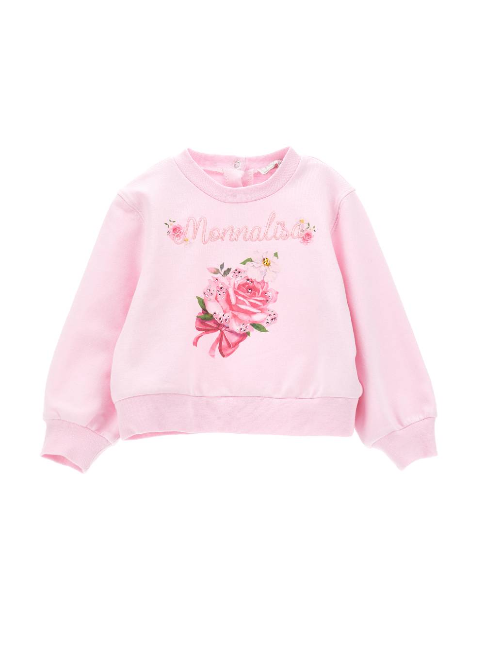 Monnalisa Felpa chiusa con stampa floreale Shopping Online