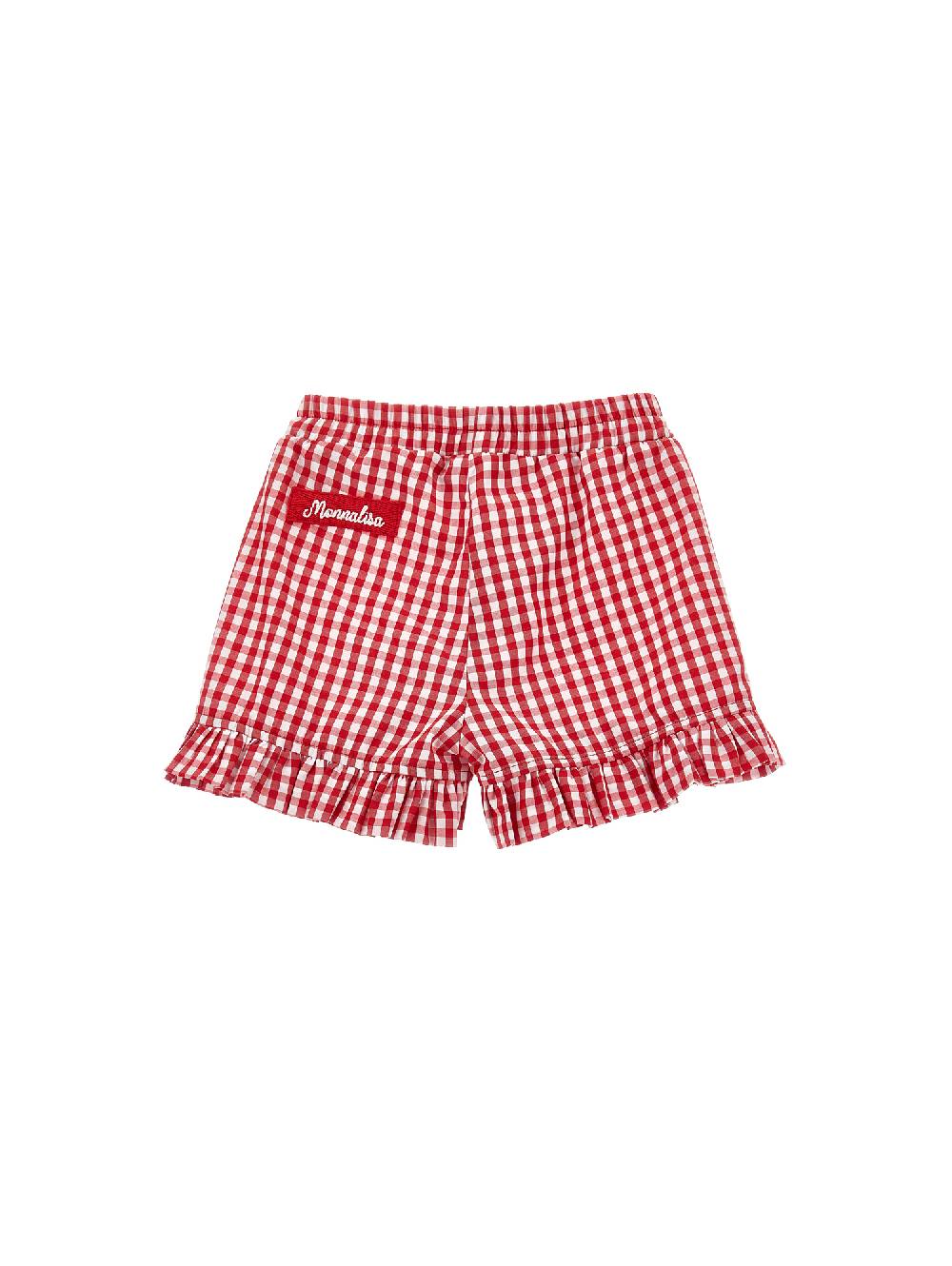 Monnalisa Shorts vichy galette In Saldo