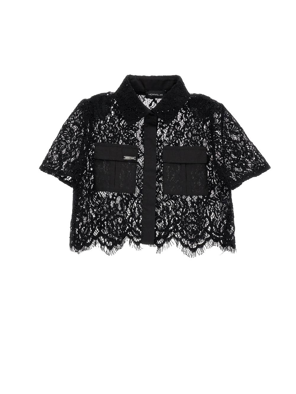 Monnalisa Camicia pizzo cropped Offerta natalizia