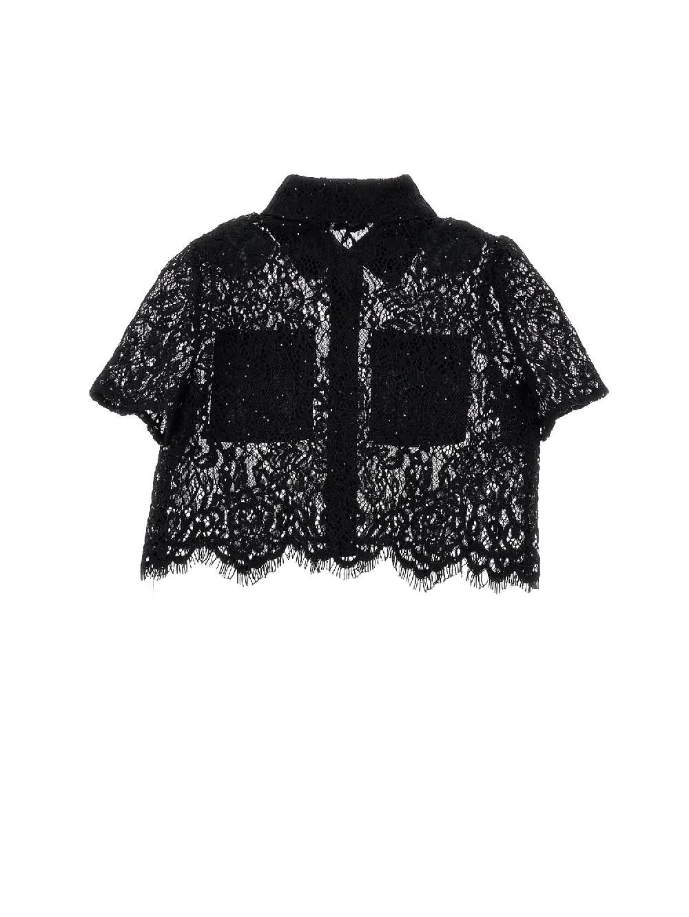 Monnalisa Camicia pizzo cropped Offerta natalizia