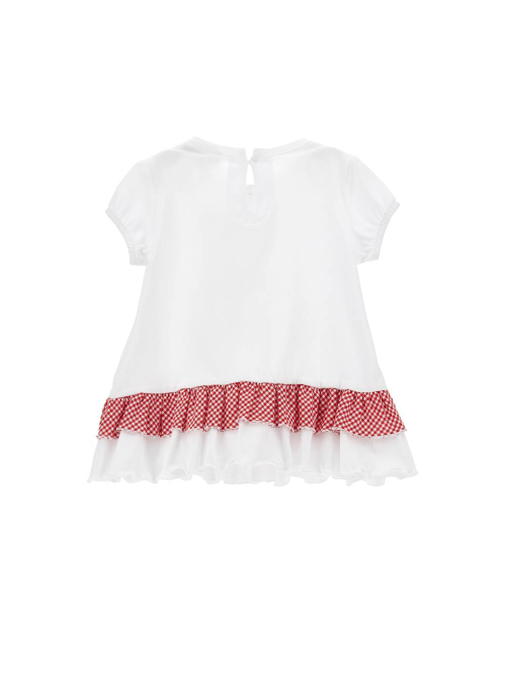 Monnalisa T-shirt jersey cotone con balza Offerta migliore