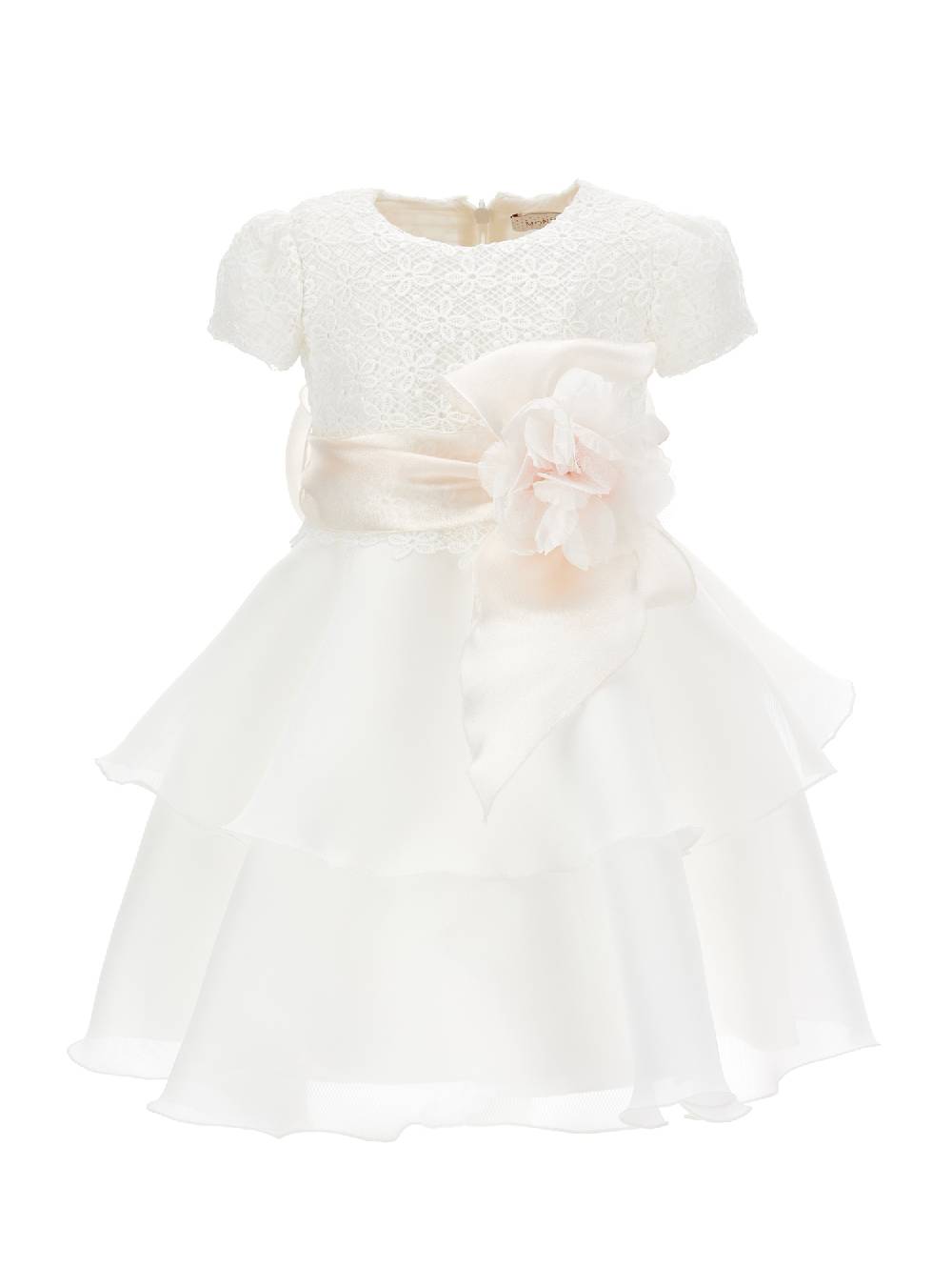 Monnalisa Abito macramé e tulle Negozio online di fabbrica