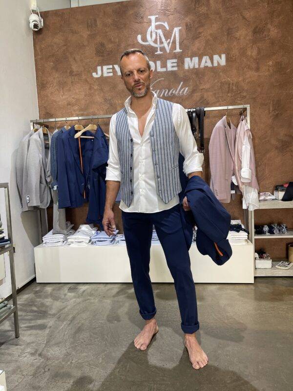 JCM Jey Coleman Pantalone uomo blu punto milano Exibit Economico